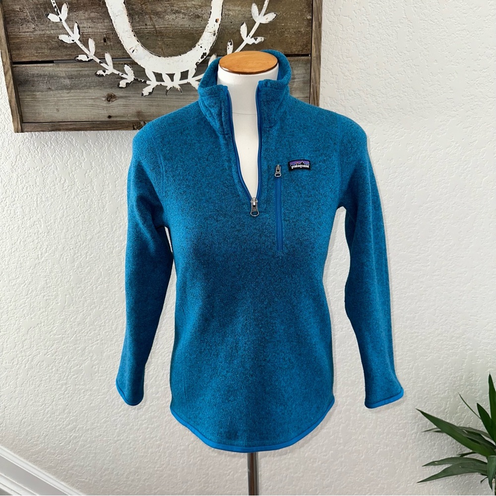 Patagonia Better‎ Sweater Youth Size Large 12 Unisex Blue 1/4 Zip